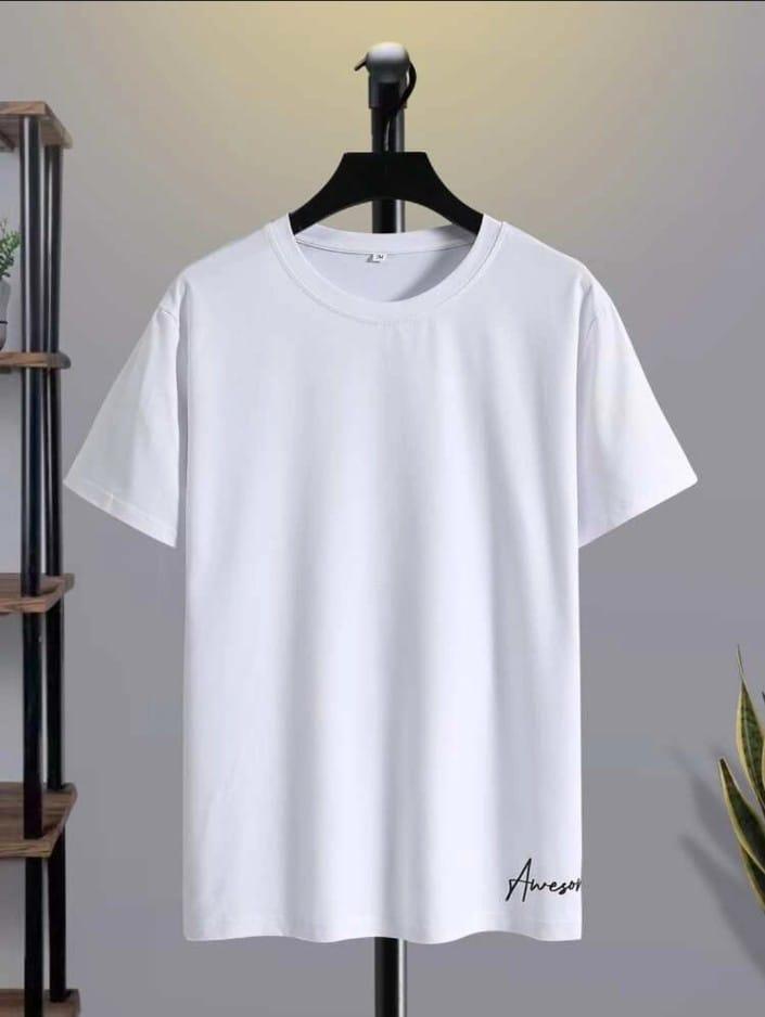 Plain Polyester T-Shirt for Men – Comfortable & Stylish