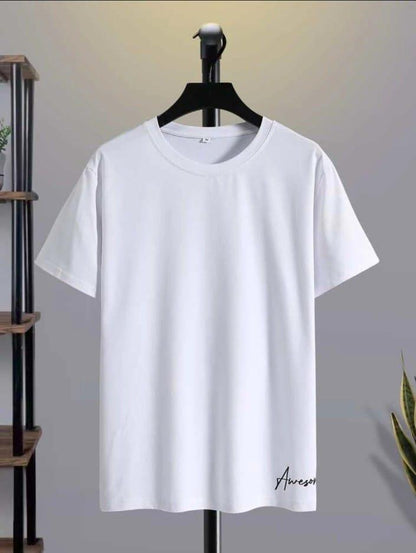 Plain Polyester T-Shirt for Men – Comfortable & Stylish
