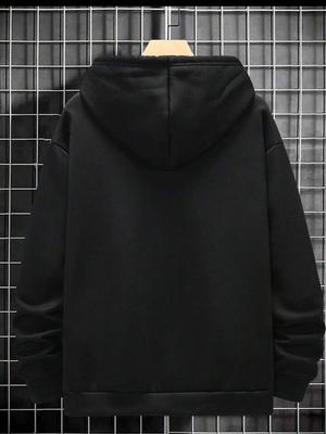 Casual Black Hoodie for Men