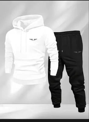 White Men’s Printed Tracksuit