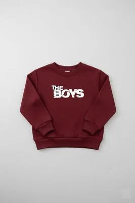 Kids Fleece Printed Sweatshirt Tracksuit