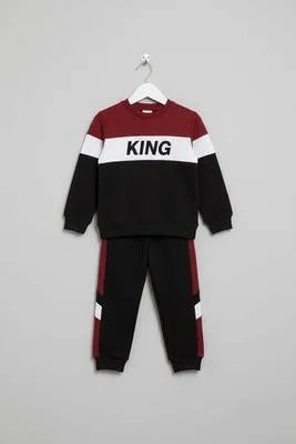 Children’s Warm Printed Fleece Tracksuit