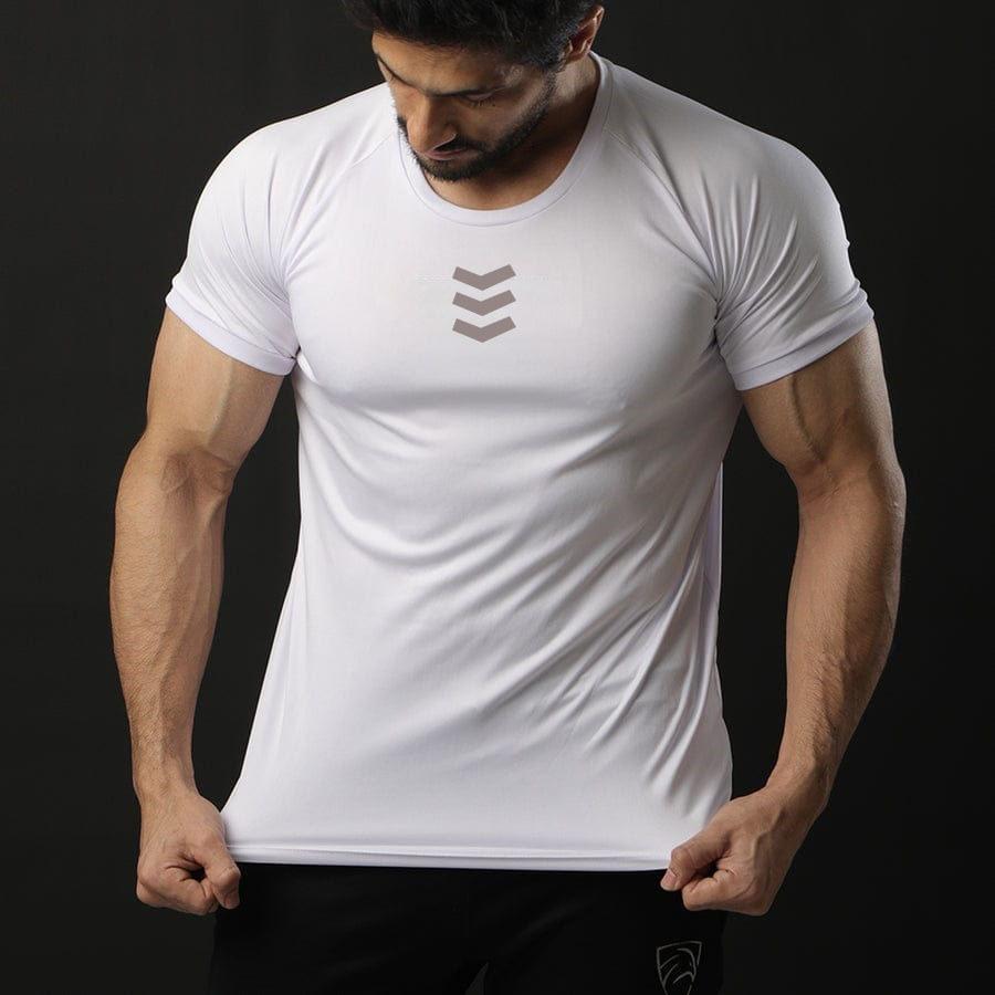 Men’s Plain White Dri Fit Gym & Workout T-Shirt