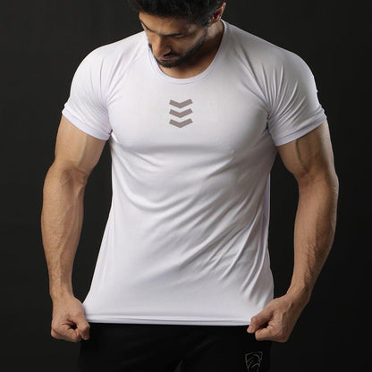 Men’s Plain White Dri Fit Gym & Workout T-Shirt