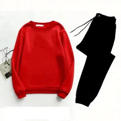 Men’s Polyester Plain Sweatshirt & Trouser Tracksuit